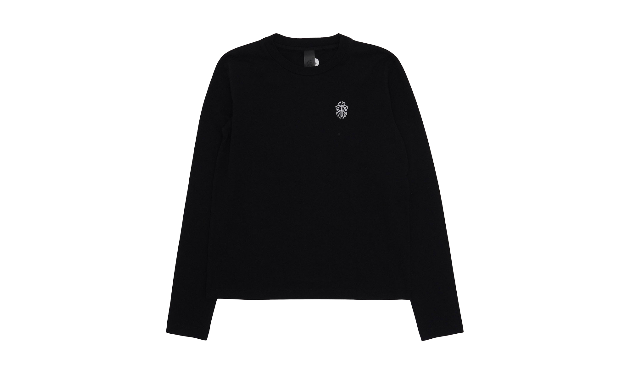 Heavyweight Embroidered Dagger Long Sleeve T-Shirt "Black" CHRM0454