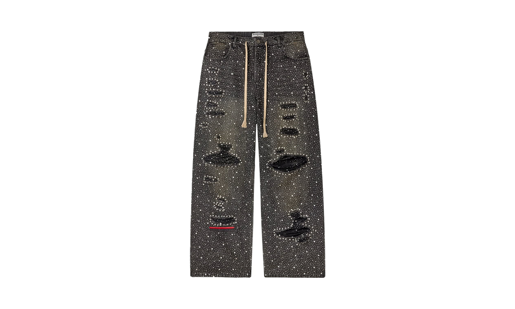 Iced Out Denim Jeans "Black" VALE 08 001 IODB BK