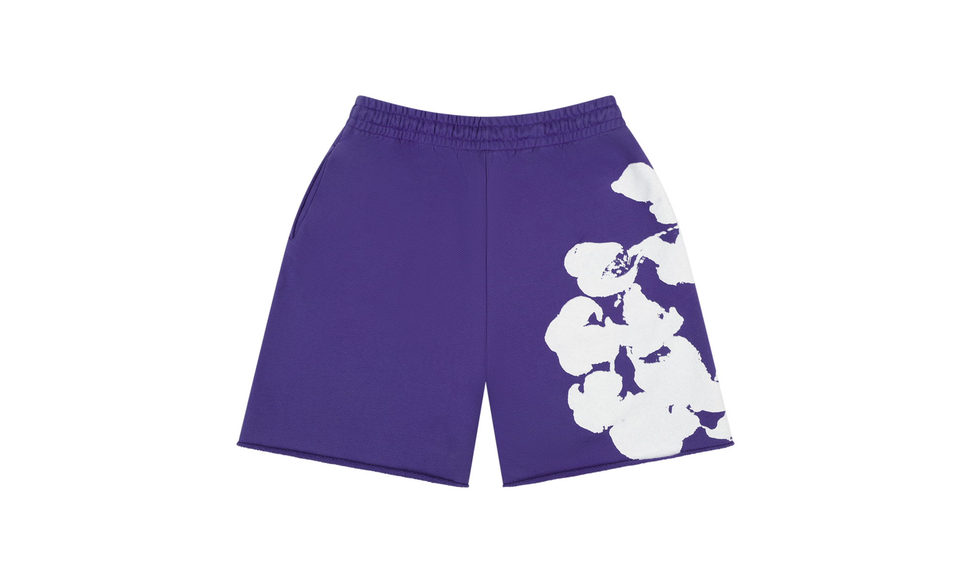 Big Cotton Wreath Sweat Shorts "Purple" DT097