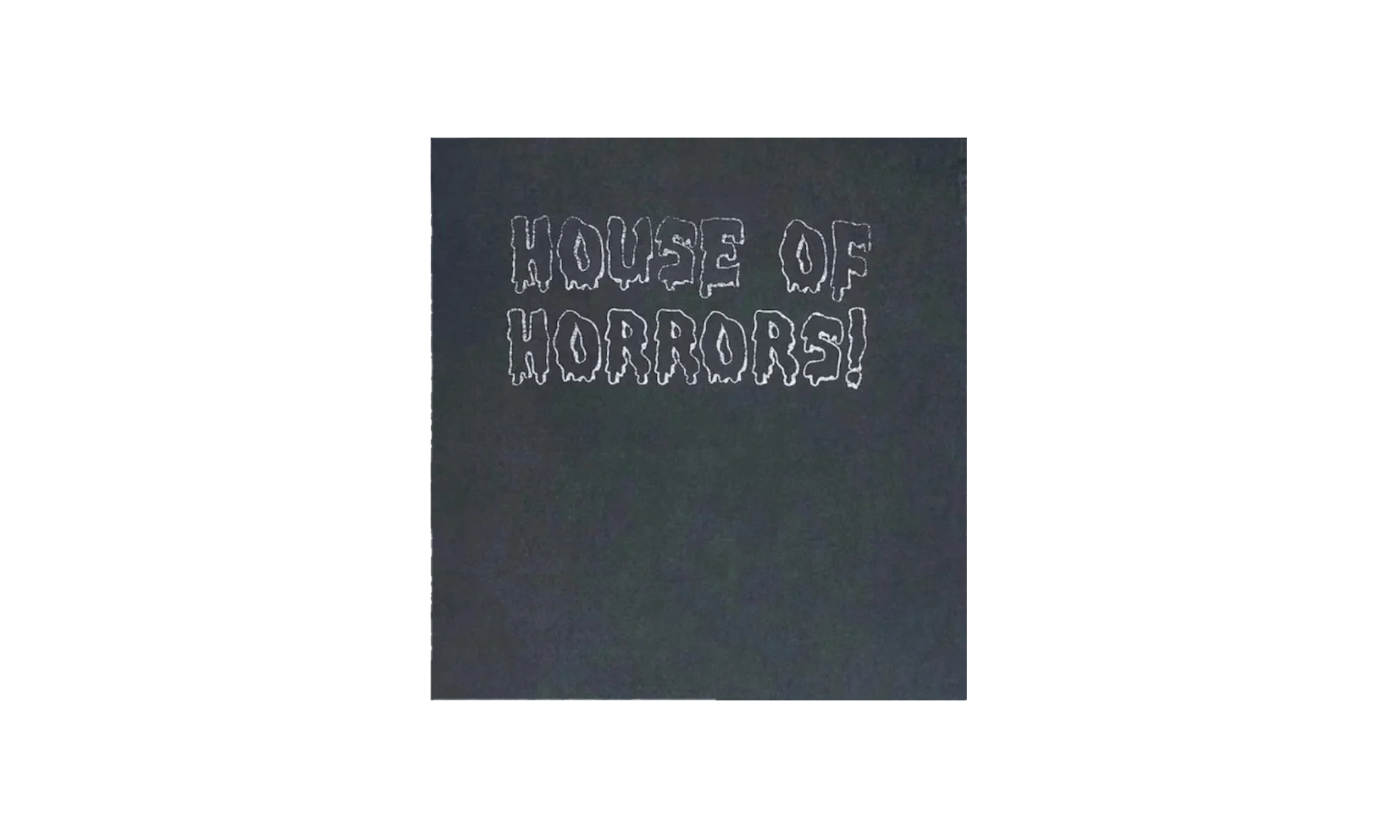 House Of Horrors Logo Distressed T-Shirt "Vintage Black" MUSYZWYO