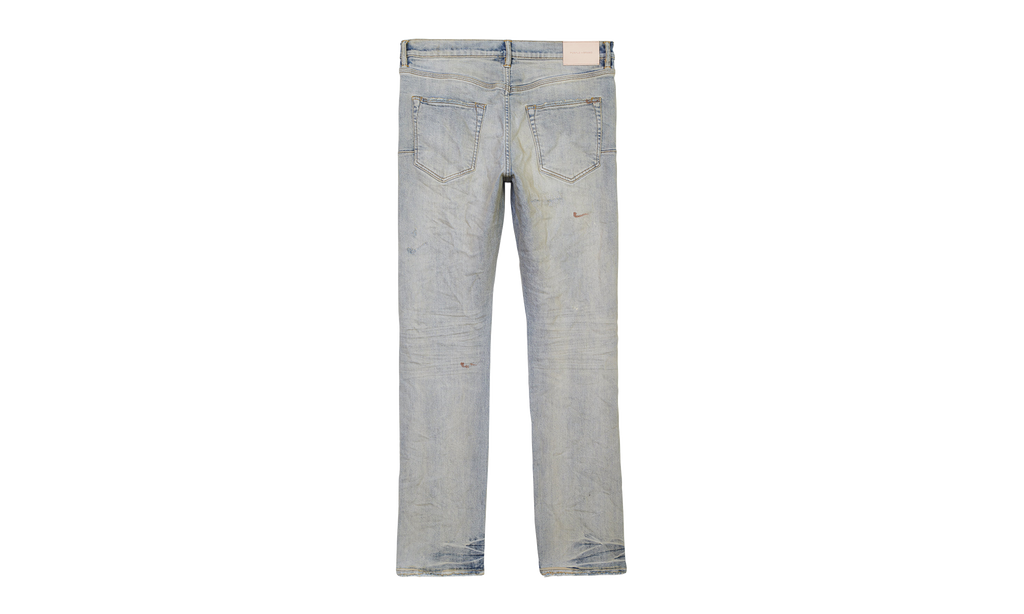OIL REPAIR SLIM STRAIGHT SKINNY JEANS "Super Light Indigo" P011 SORS123