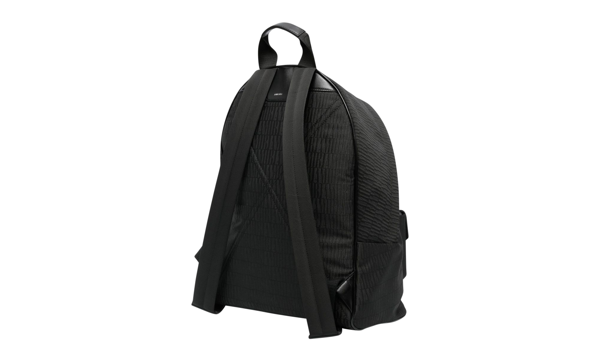Jacquard Nylon Backpack Unisex Style "BLACK" PF23MAB007001