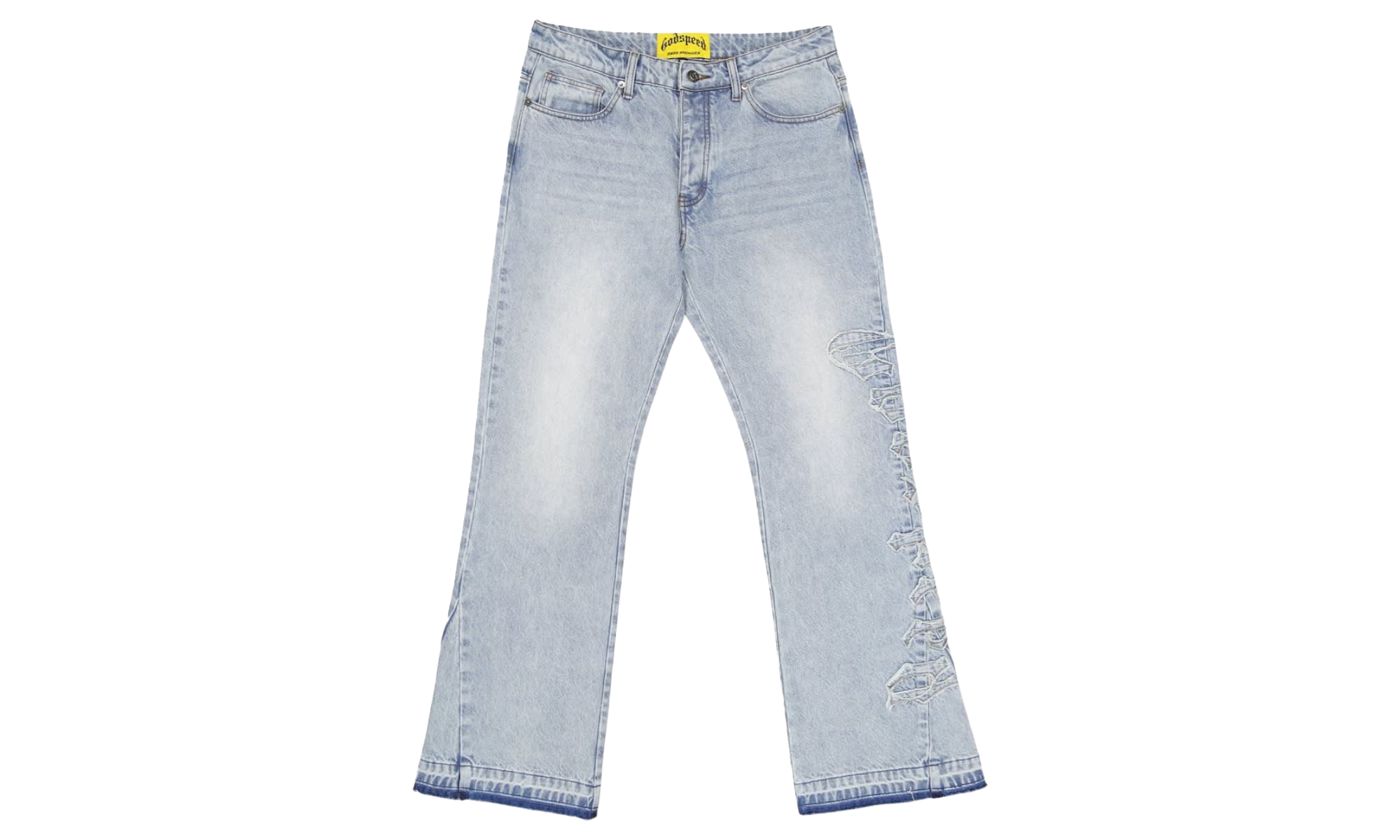 OG Logo Flared Denim "Stitched Blue" OSTG GODGODS 6ITWSTITCH