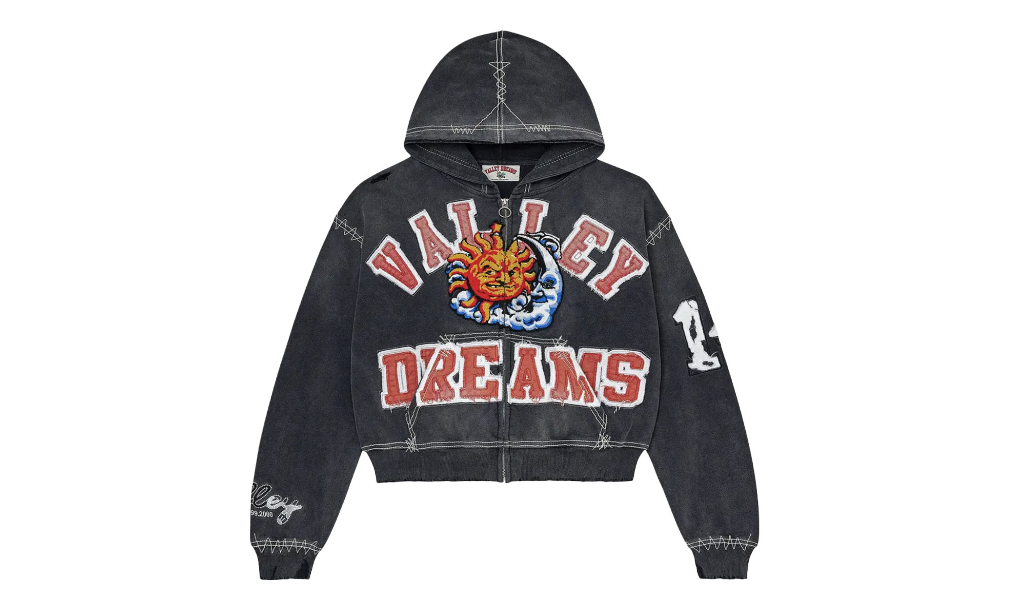 Sunny Zip Up Hoodie "BLACK" VAL43