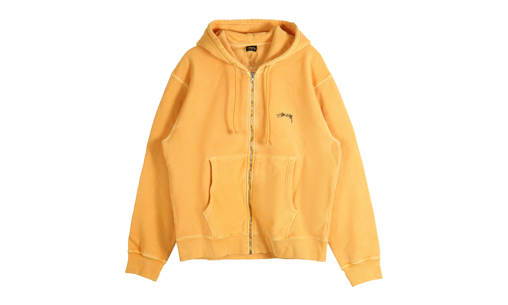 Smooth Stock Pig Dyed Zip Hoodie "ORANGE" 1975021 ORAN