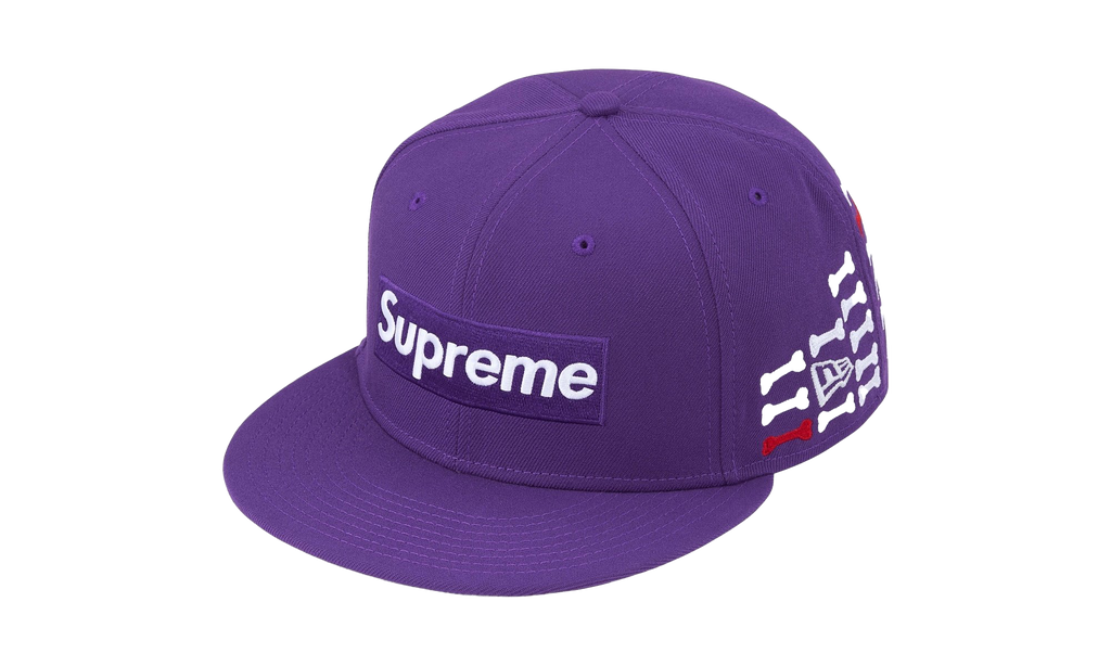 Bones Box Logo New Era 59Fifty Fitted Hat "Purple" SU26349