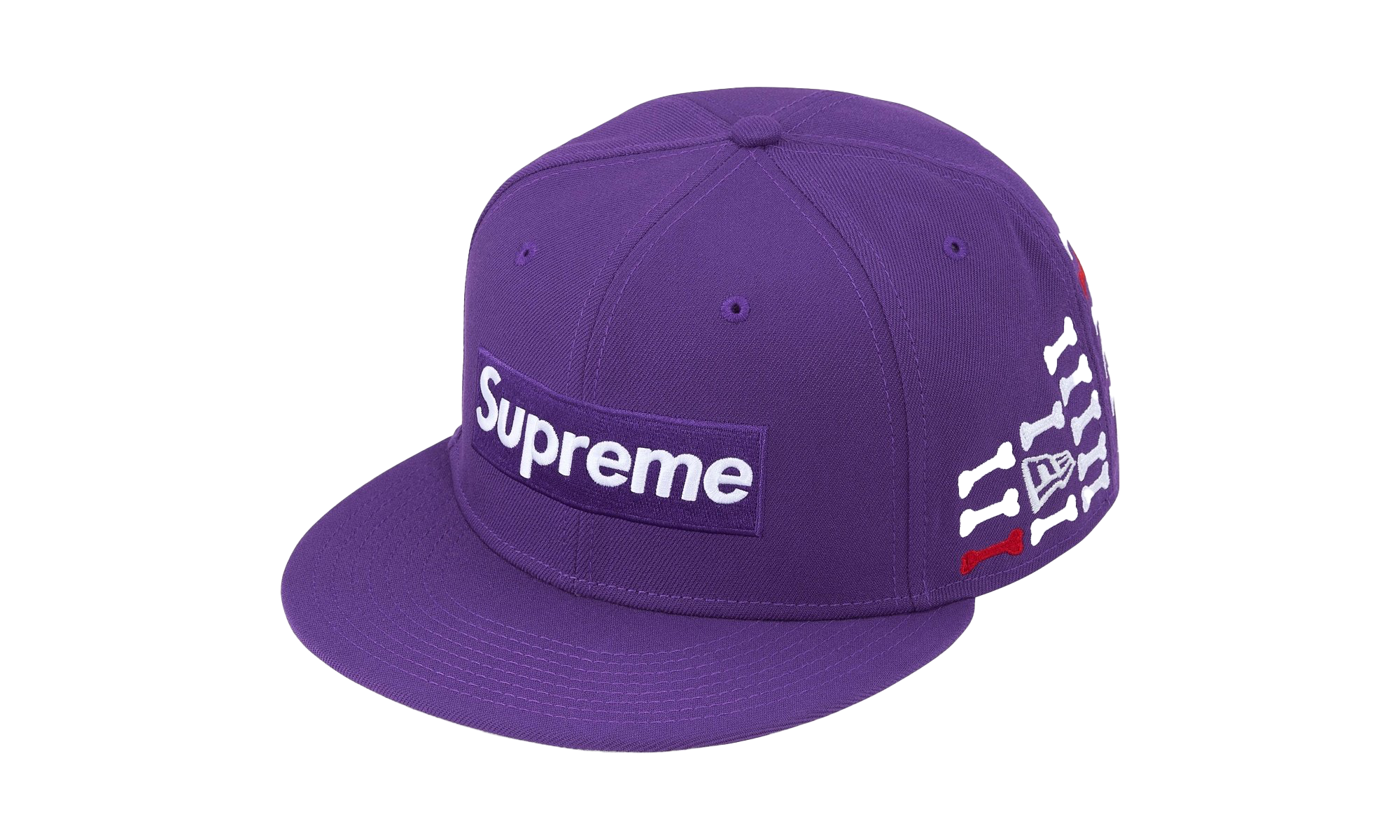 Bones Box Logo New Era 59Fifty Fitted Hat "Purple" SU26349
