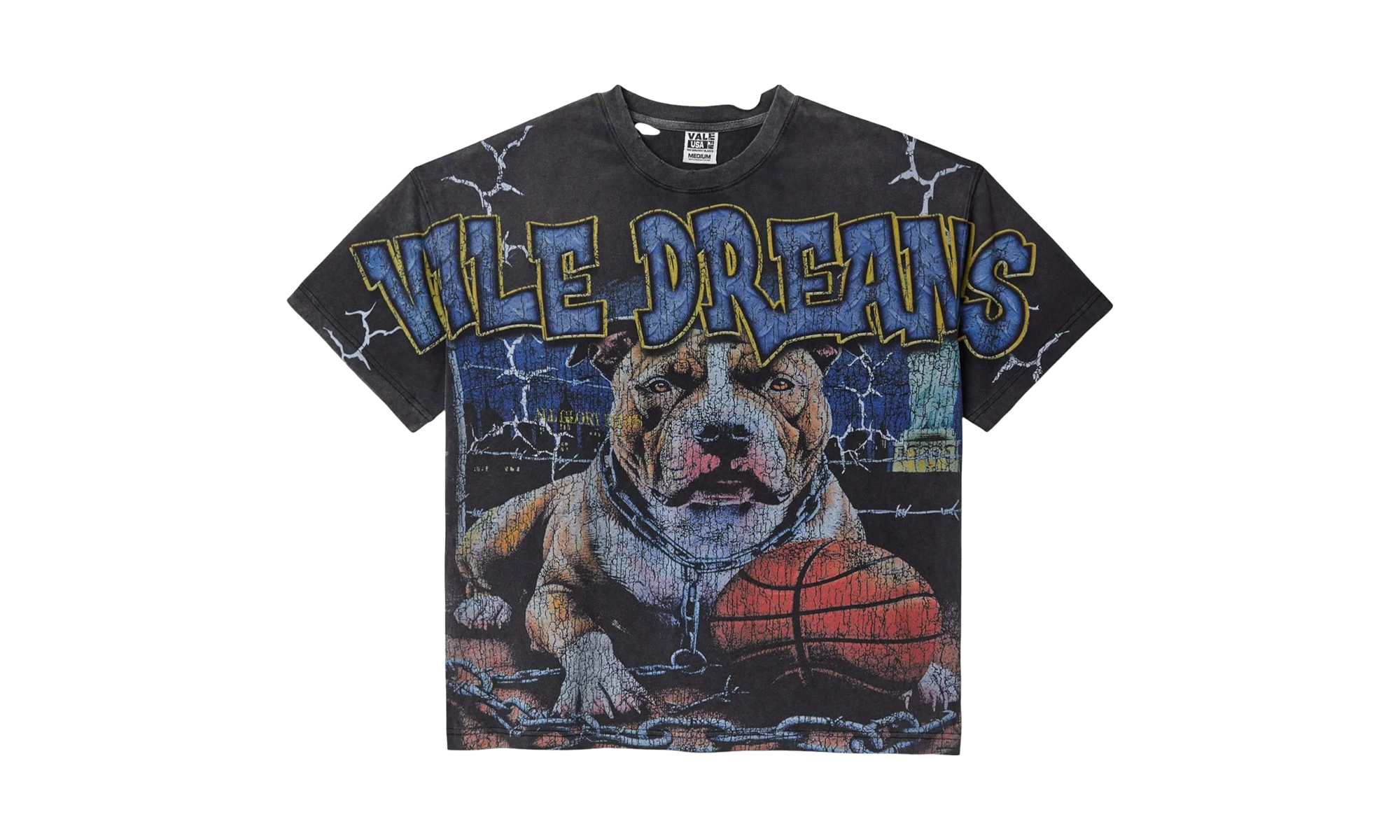 Guard Dog T-Shirt "Washed Black" 8DMJ67CB