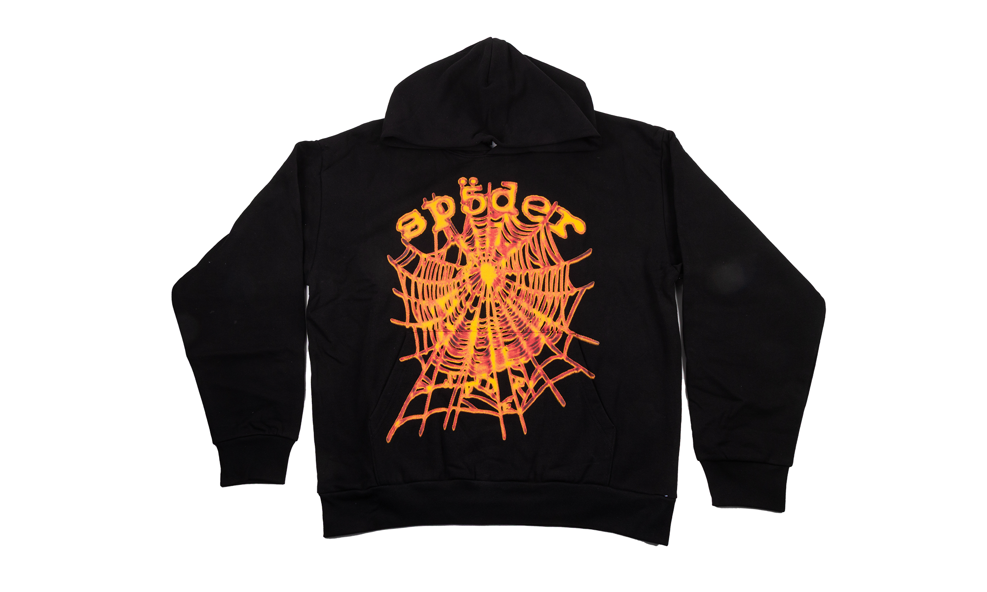 OG WEB V2 HOODIE "Black/Orange" SP5der302