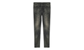Crackle Coated Denim "Black" P001 SIWC424