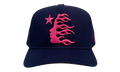 OG Logo Snapback Hat "Navy / Pink" HSR224