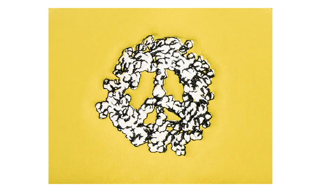 Cotton Peace Wreath Trucker Hat "Yellow" DT548