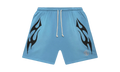 Flame Shorts "Baby Blue / Black" HSR092