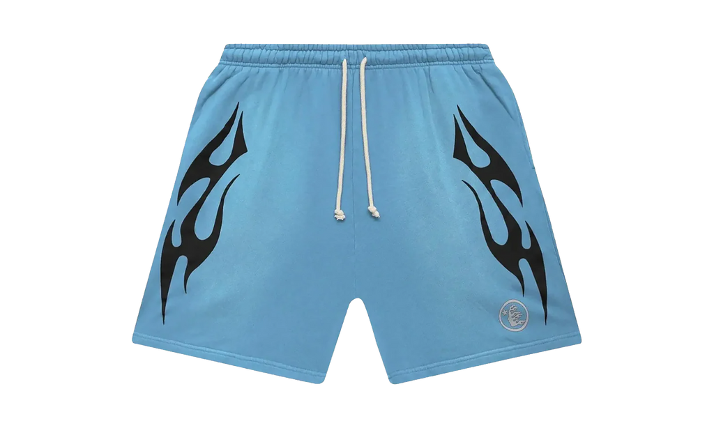 Flame Shorts "Baby Blue / Black" HSR092