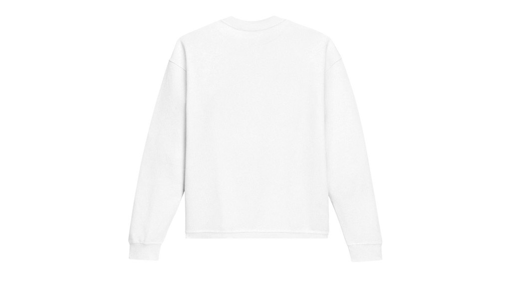 HWT FLEECE CREWNECK "White" P402 HCMC423