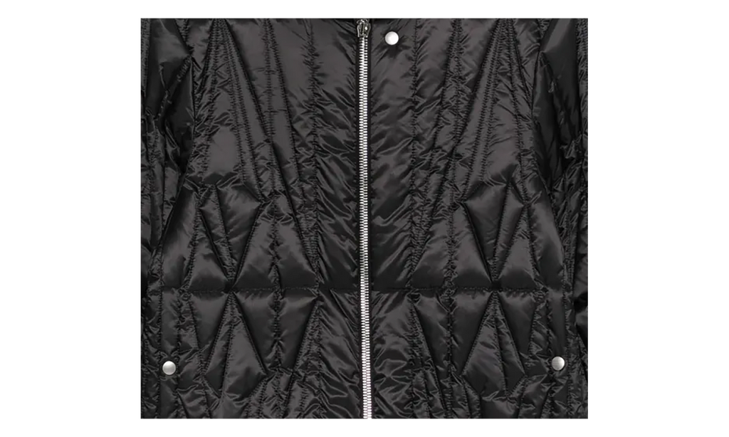 Rick Owens Woven Geocamo Flight Jacket "Black" MON38