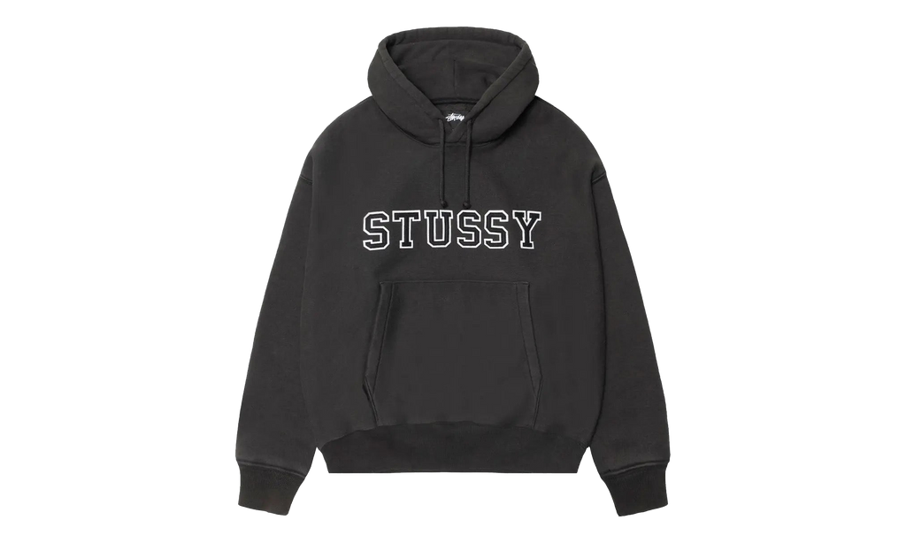 Applique Hoodie "Black" STUS427