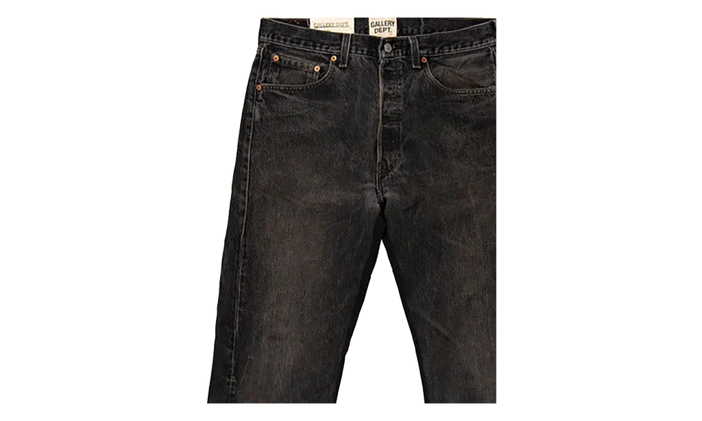 LA FLARE DENIM PANTS "Black" GD078