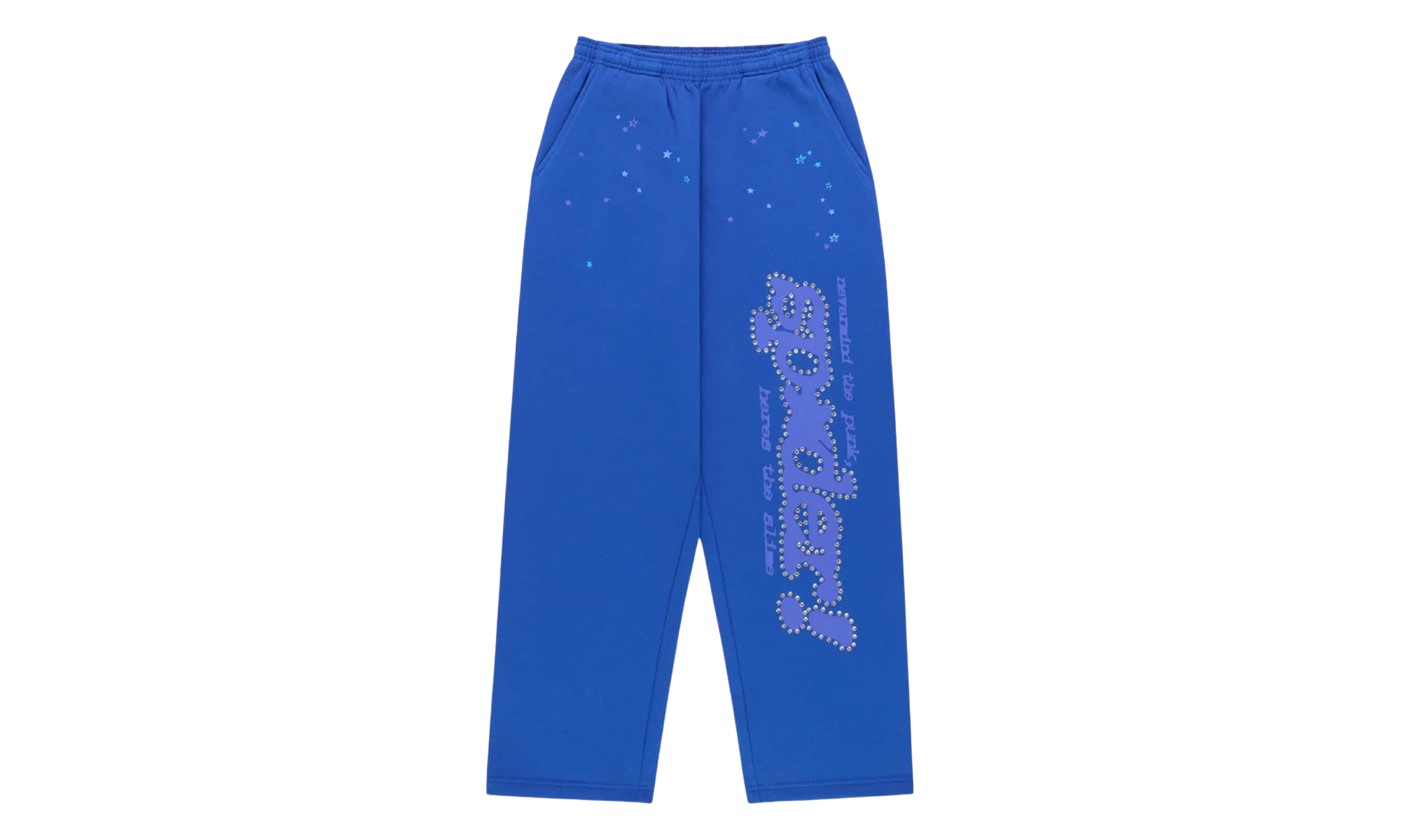 Rhinestone Punk V2 Sweatpants "Blue" SP5der407
