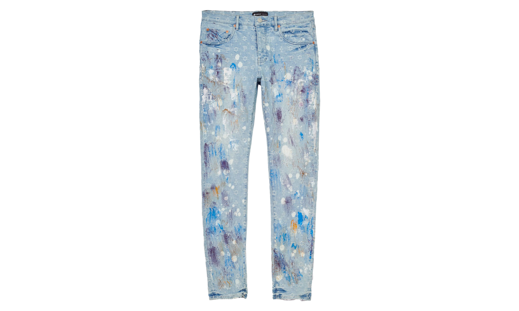 Paint Over Jacquard Monogram Jeans P001 LBPJ222