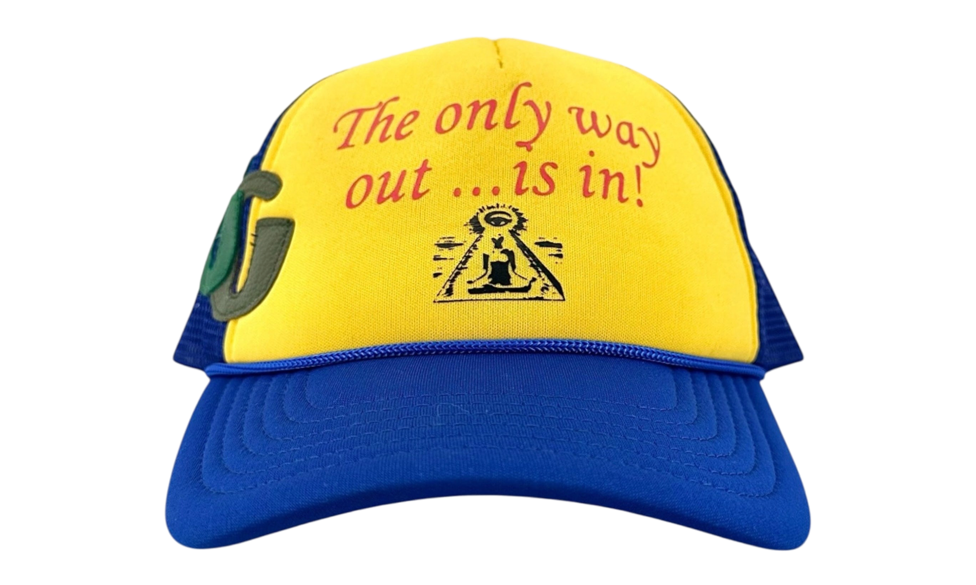 Only Way Out Trucker Hat "Blue Yellow" GD108
