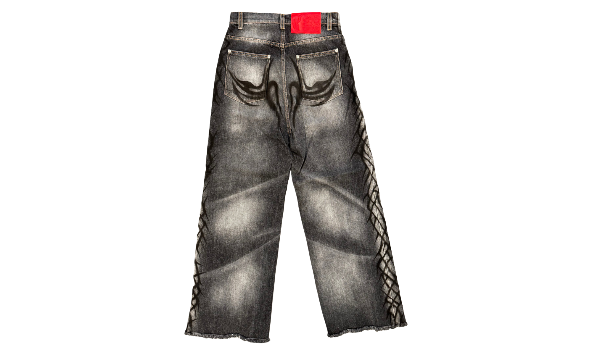 Graffiti Denim Jeans "Black" HSR217