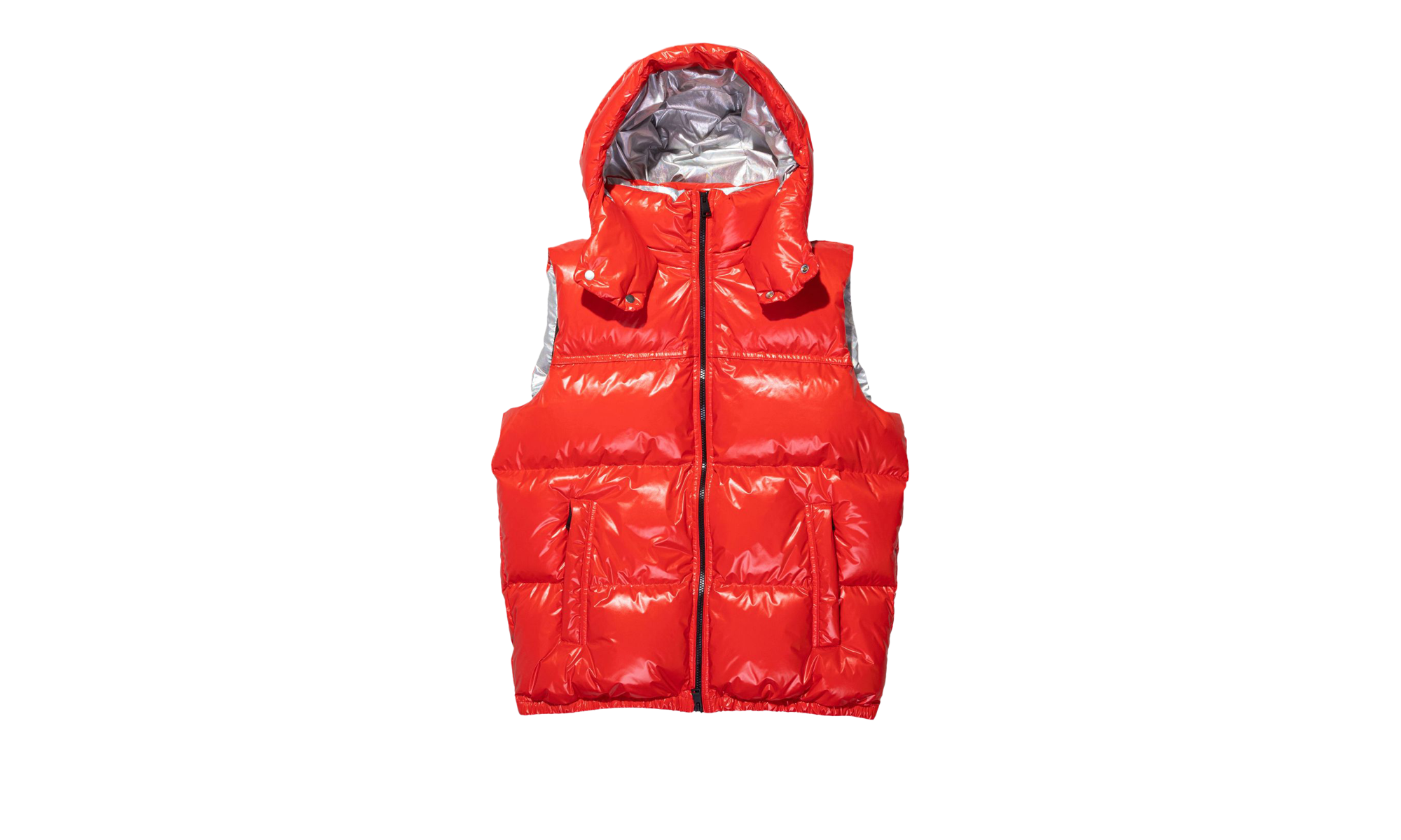 NYLON PUFFER VEST "Red" P623 PRDV423