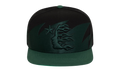 Sharkteeth Snapback Hat "Black / Green" HSR213