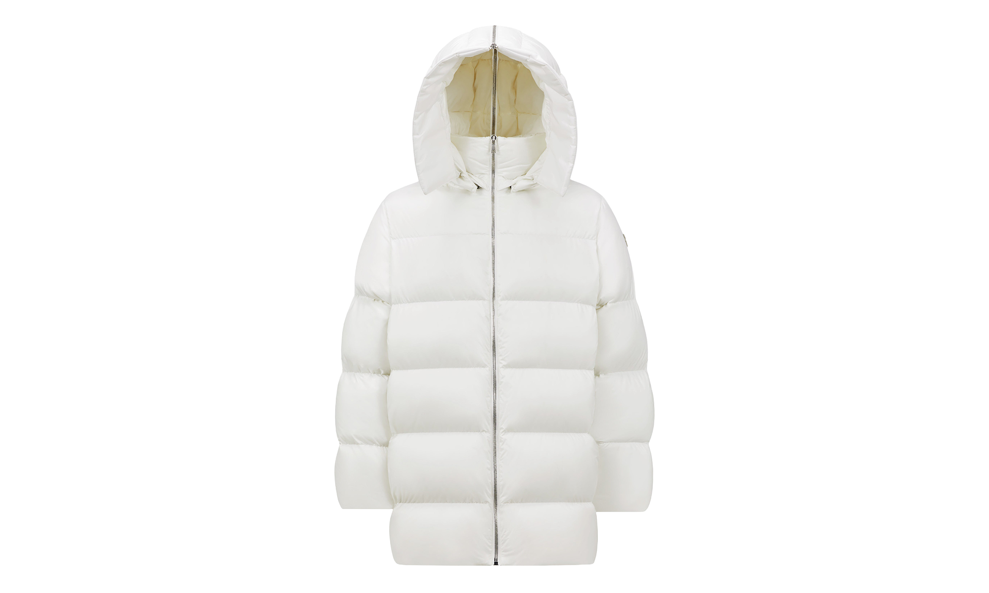 Rick Owens Woven Hooded Cyclopic Coat "Milk" MON39