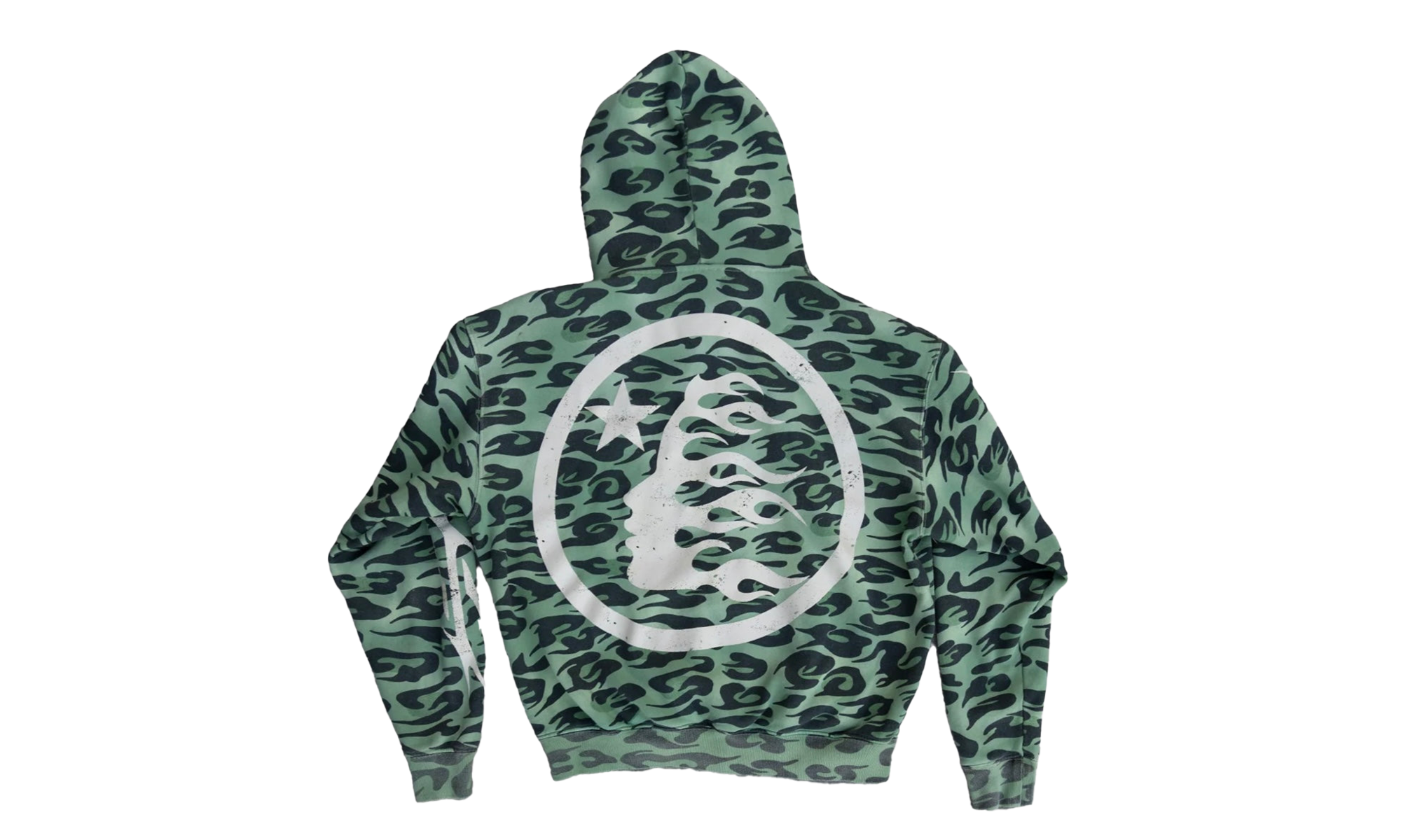 Cheetah Zip-Up Hoodie "Green" HSR070