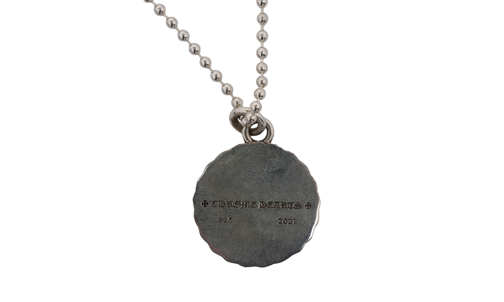 True F*cking Love Medallion Necklace "Silver" CHRM0494