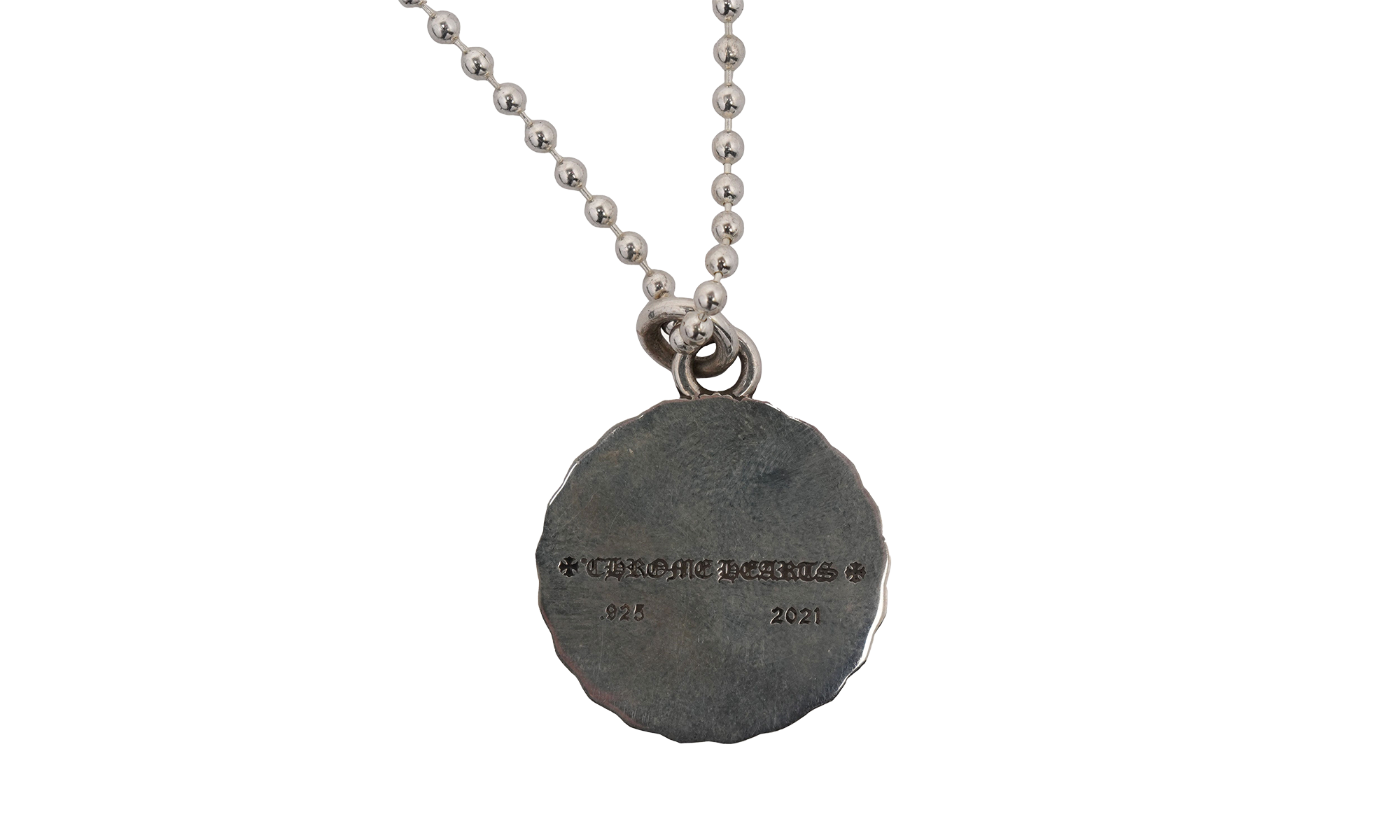 True F*cking Love Medallion Necklace "Silver" CHRM0494