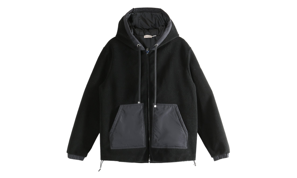 Zip Up Cardigan "Black" MON55