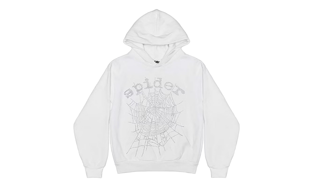OG Rhinestone Logo Hoodie "White" SP5der340
