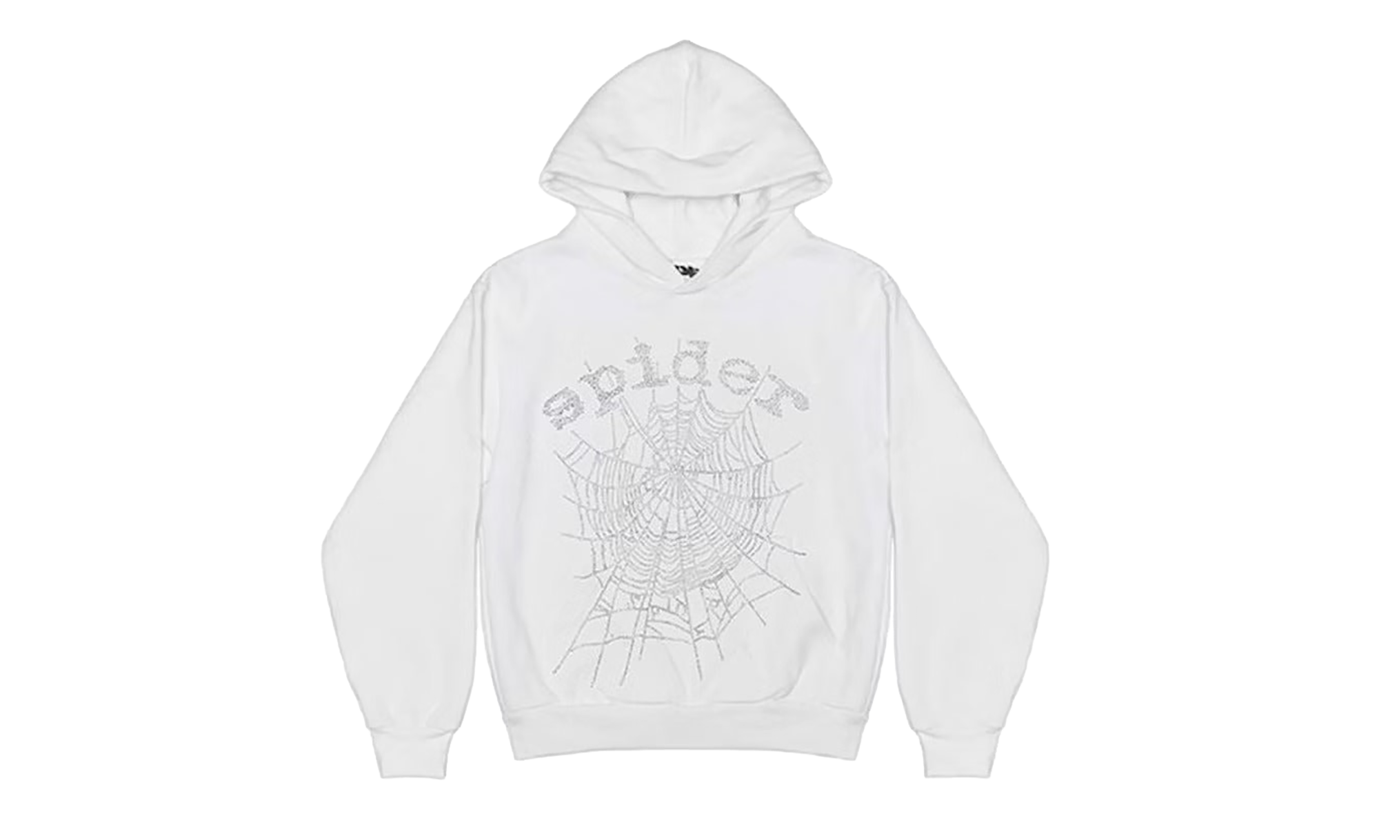OG Rhinestone Logo Hoodie "White" SP5der340