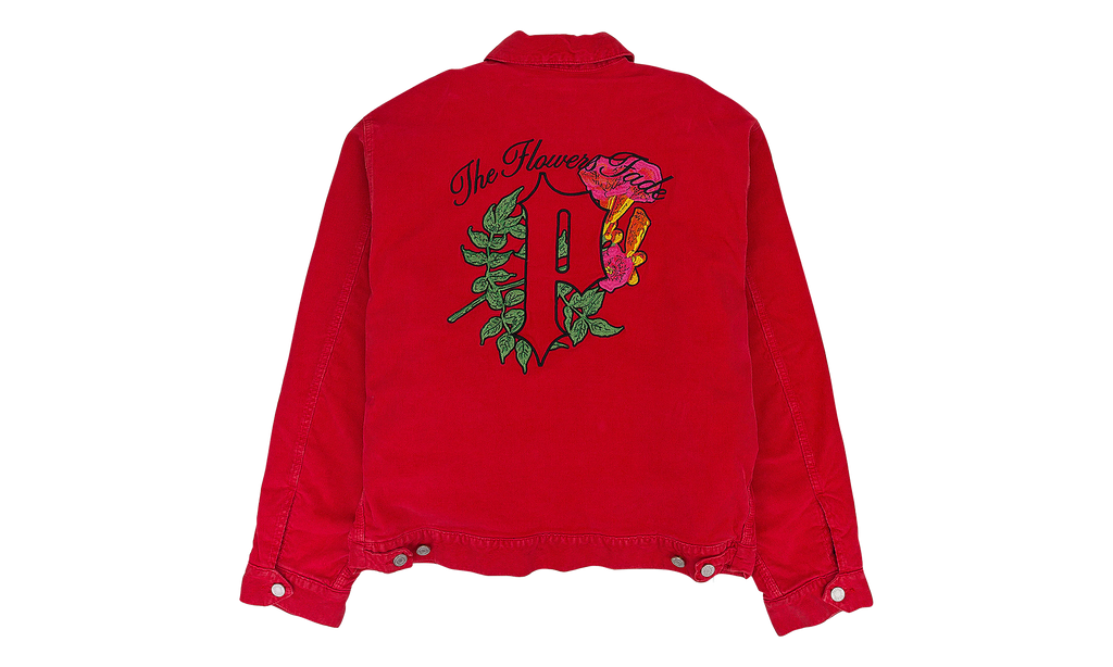 CORD FLANNEL LINED JACKET DENIM JACKETS "RED" PRP XOTW 0051