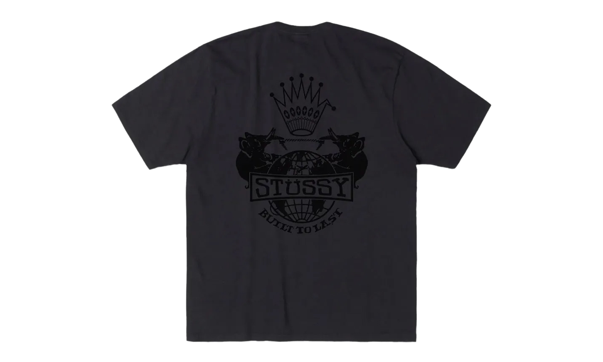 Built To Last Pig Dyed Tee "FADED BLACK" 1905125 FBLA