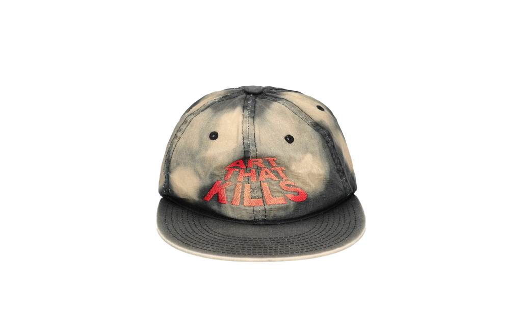 Art That Kills Trucker Hat "Sunfaded Black / Red" 294TYBD7