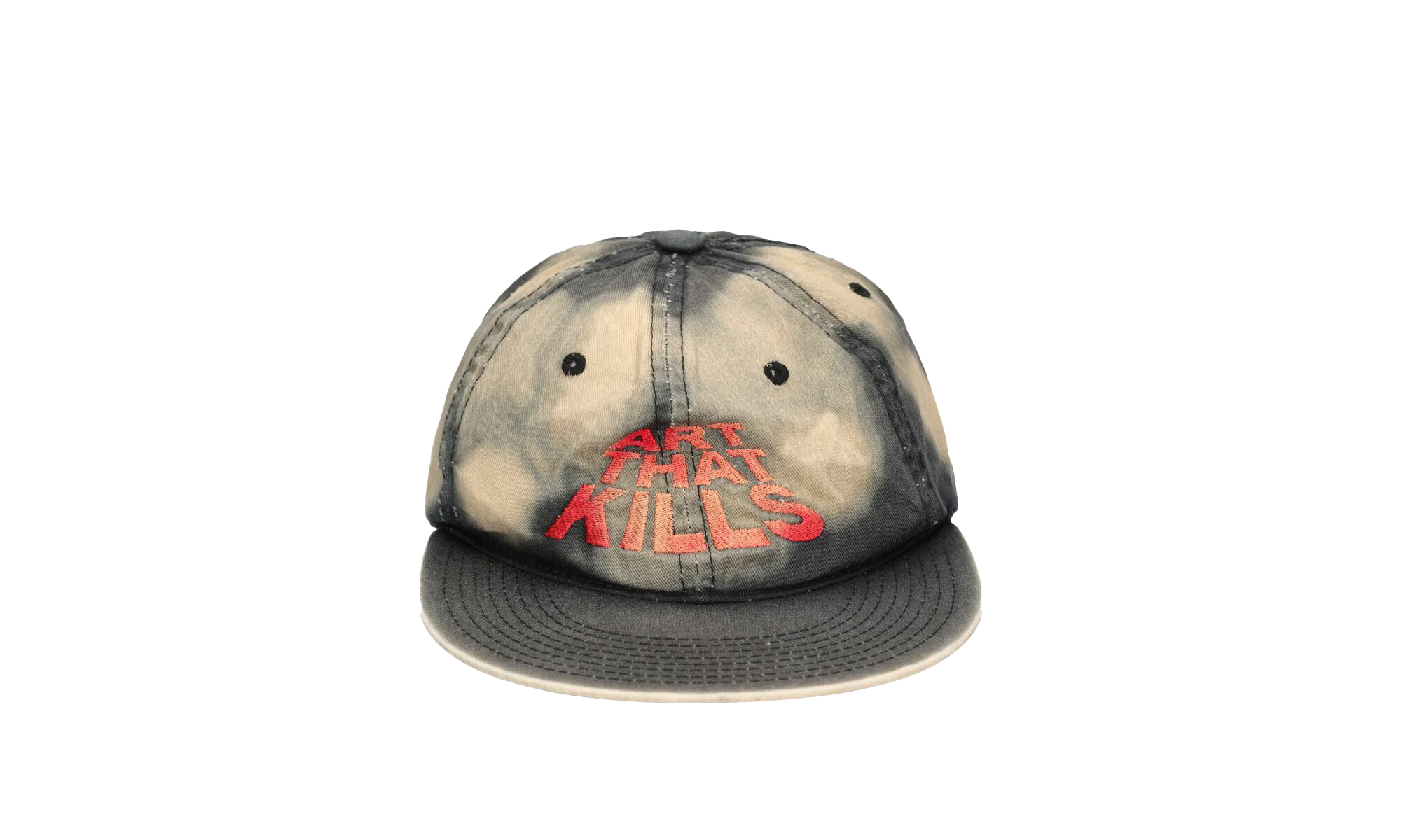 Art That Kills Trucker Hat "Sunfaded Black / Red" 294TYBD7
