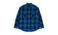 PLAID FLANNEL LS SHIRT CASUAL BUTTON-DOWN SHIRTS "Blue" PRP XTPS 0020