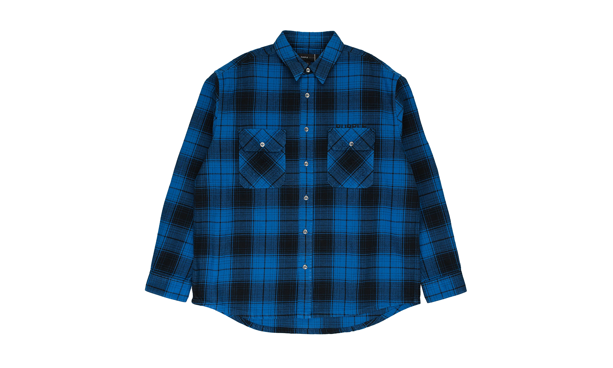 PLAID FLANNEL LS SHIRT CASUAL BUTTON-DOWN SHIRTS "Blue" PRP XTPS 0020