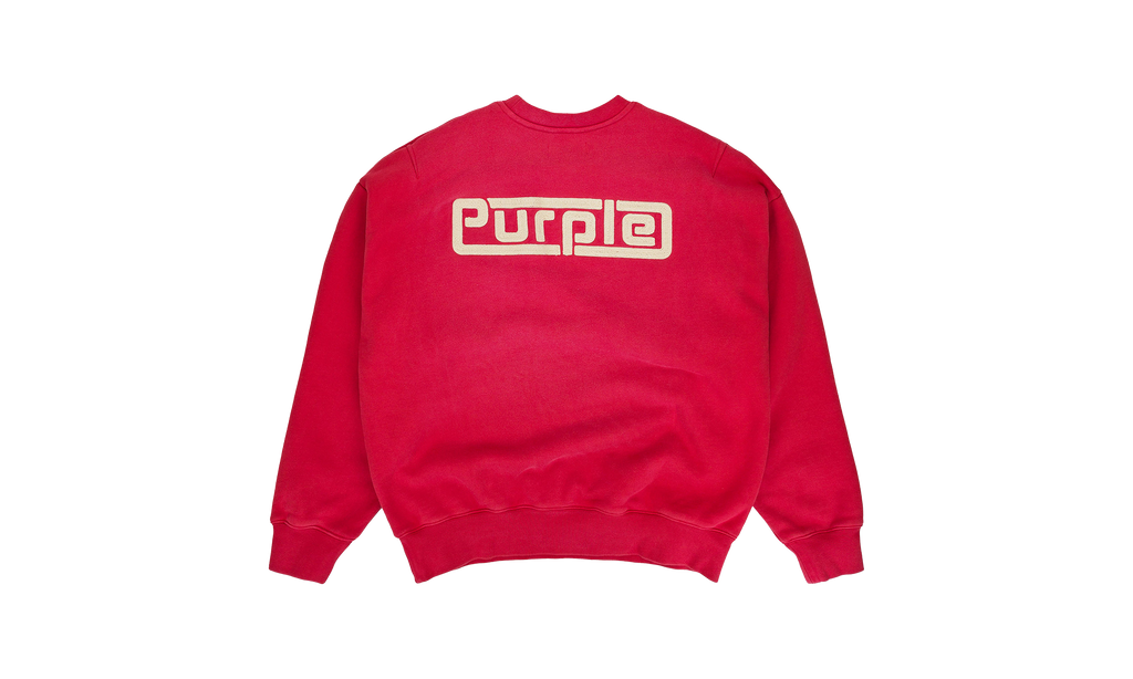 HWT FLEECE CREWNECK "Red" P402 HFRP124