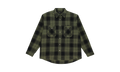 PLAID FLANNEL LS SHIRT CASUAL BUTTON-DOWN SHIRT "GREEN" PRP XTPS 0021