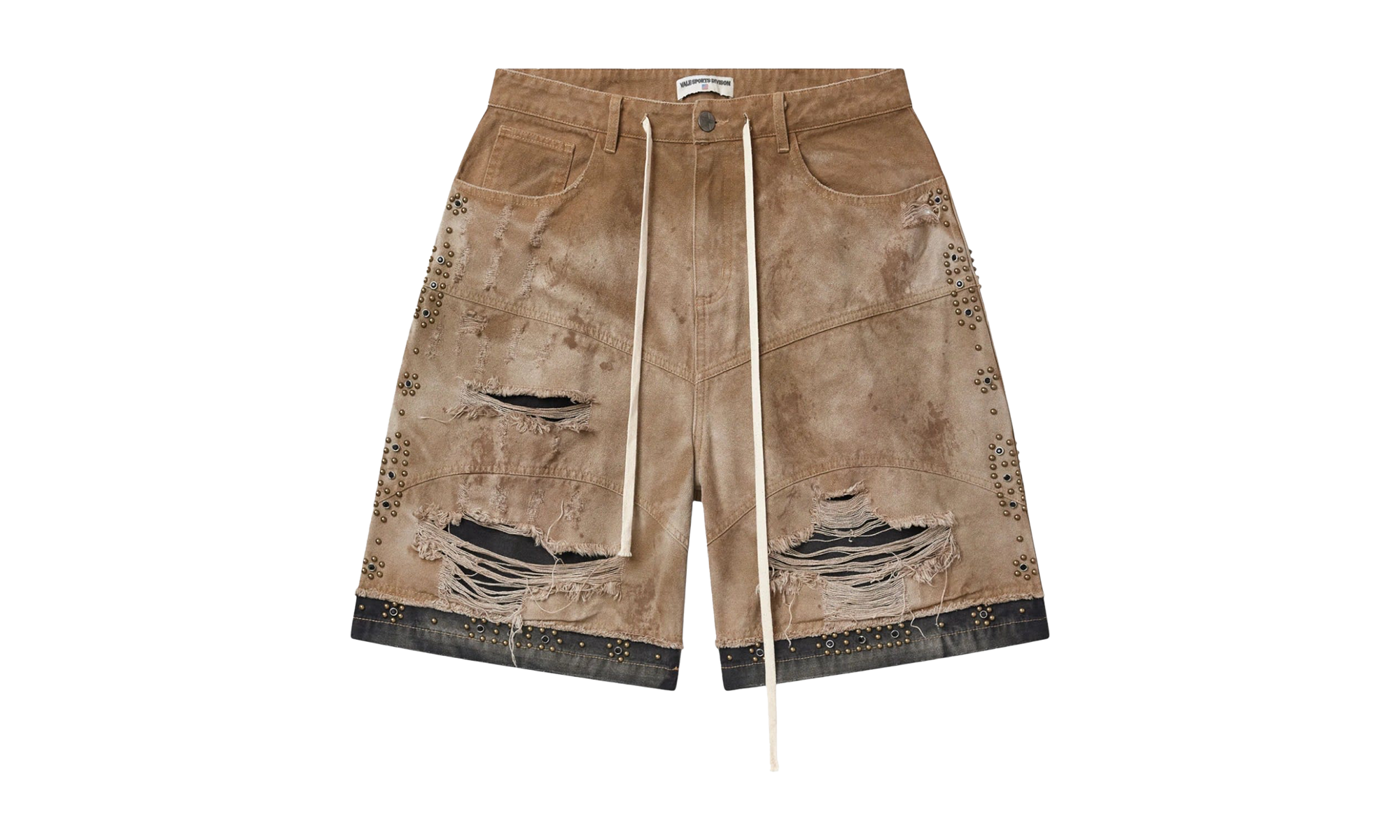 Sports DIV Black Pearl Denim Shorts "Desert Tan / Black" SQE749WQ