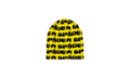 Fuzzy Logo Skully Beanie Unisex Style "Yellow" SP5der61