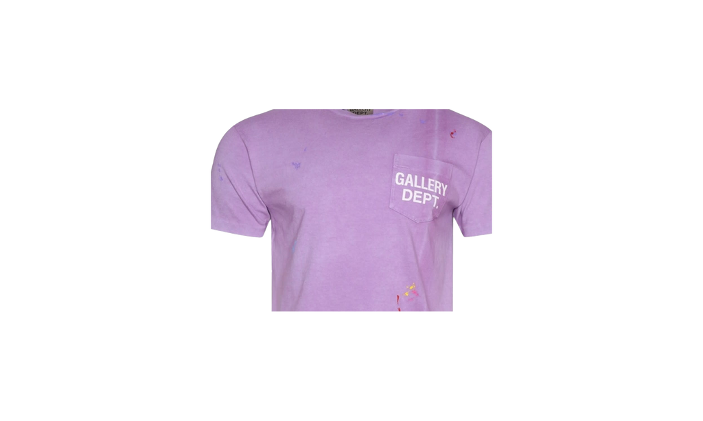 Paint Splatter Logo Tee "Purple" K5Y4R6WK