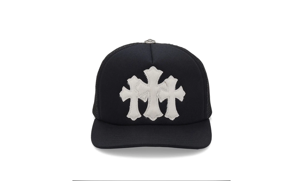 Triple Cross Cemetery Hat "Black - Calfskin/Mohair" CHRM0635