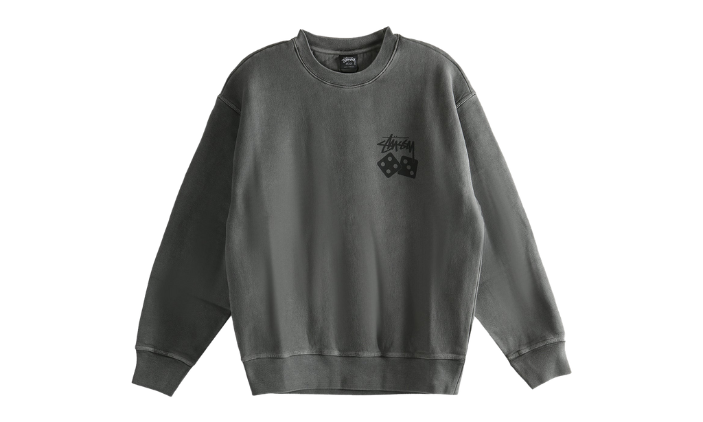 Dice Pig Dyed Crew Sweatshirt "BLACK" 1915077 BLAC