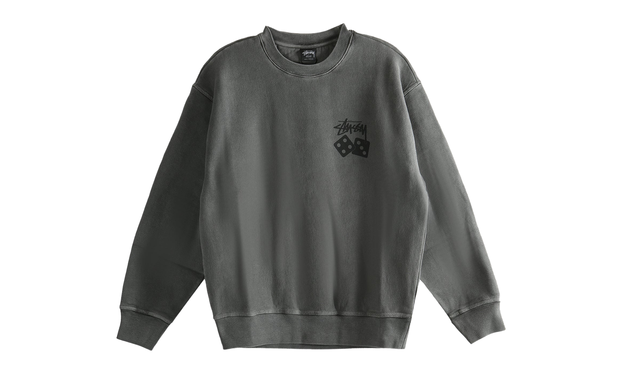 Dice Pig Dyed Crew Sweatshirt "BLACK" 1915077 BLAC