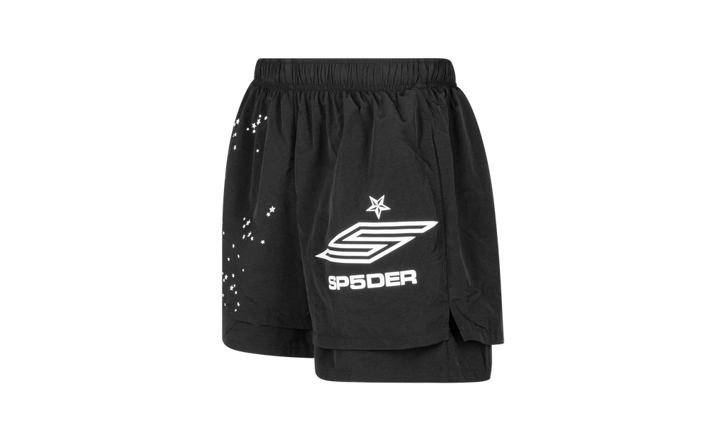 Sp5der Pro Double Layer Short "Black" M04SH001SPBP